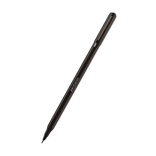 LINC Pentonic Black Body Ball Point Pen (Black ink, 10 Pcs Box)