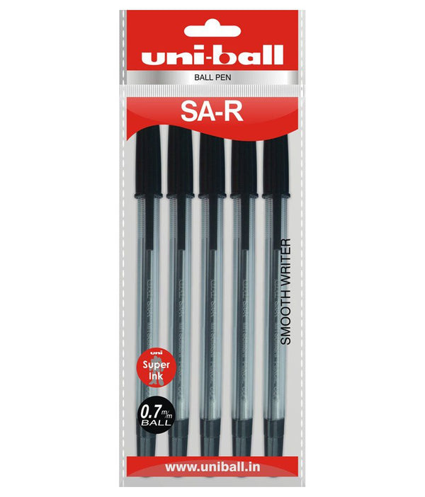 Uniball SAR Ball Pen (Black Ink, Pack of 5)