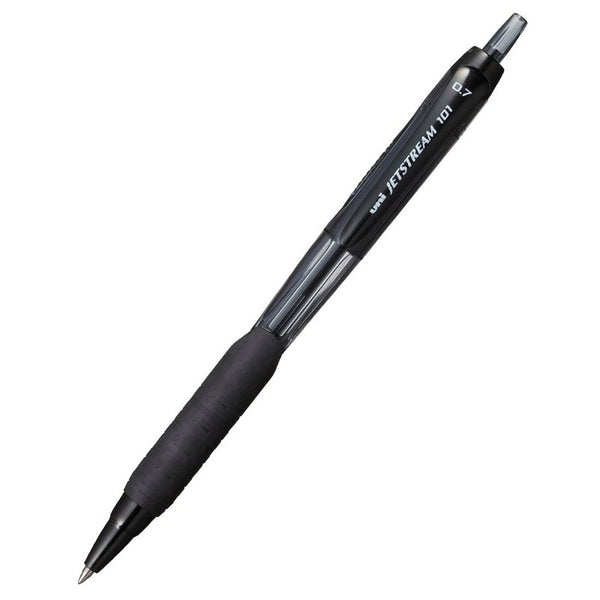 Uniball SXN-101 C Jetstream Roller Ball Pen (0.7mm, Black Body, Black Ink, 2 Pc)