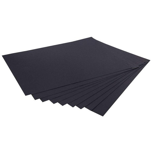 Brustro Artist’s Pastel Papers 160 GSM A4 Black 2 Packets (Each Packet Contains 12 Sheets)