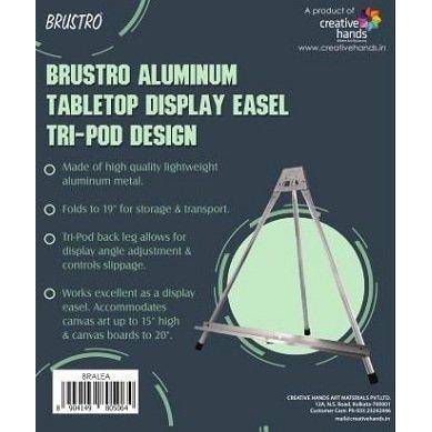 Brustro Aluminum Metal Tabletop Easel Tri-Pod Design