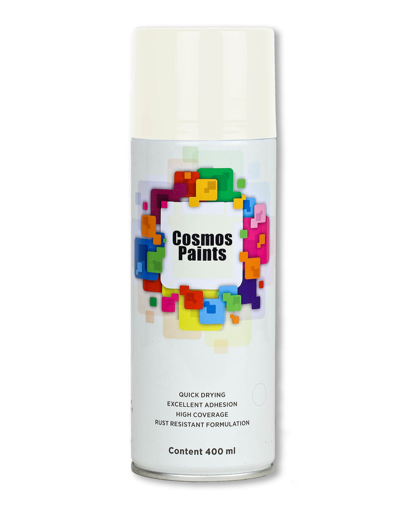 Cosmos Paints - Spray Paint in 43 Cream White 400ml