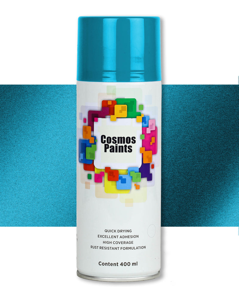 Cosmos Paints - Spray Paint in Metallic Flash Blue 400ml