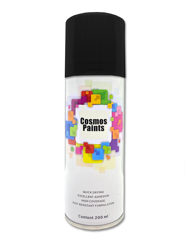 Cosmos Paints - Spray Paint in 39 Gloss Black 200ml