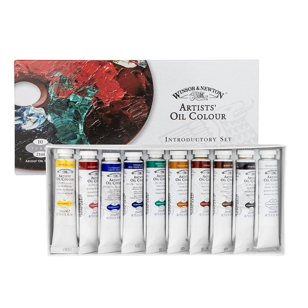 Winsor & Newton Artists' Oil Colour Paint Introductory Set (10X21ml Tubes)