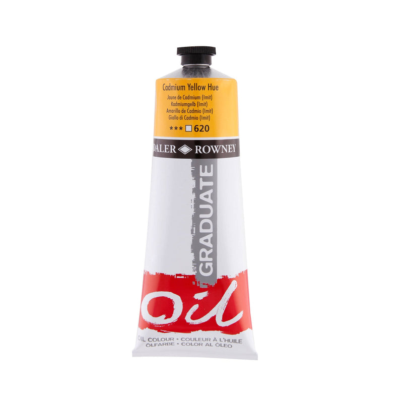 Daler-Rowney Graduate Oil Colour Paint Metal Tube (200ml, Cadmium Yellow Hue-620) Pack of 1