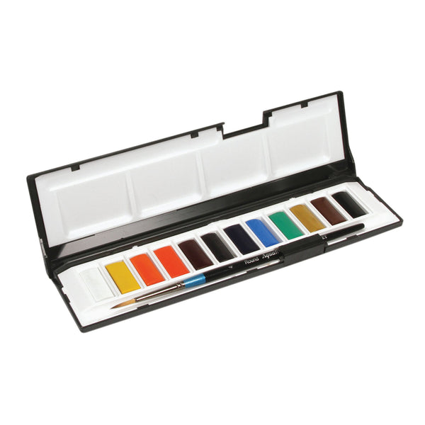Daler-Rowney Aquafine Watercolour Whole Pan Set(12 Colours)
