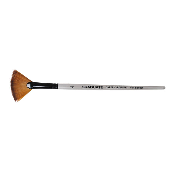 Daler-Rowney Graduate Short Handle Fan Paint Brush (No 4) Pack of 1