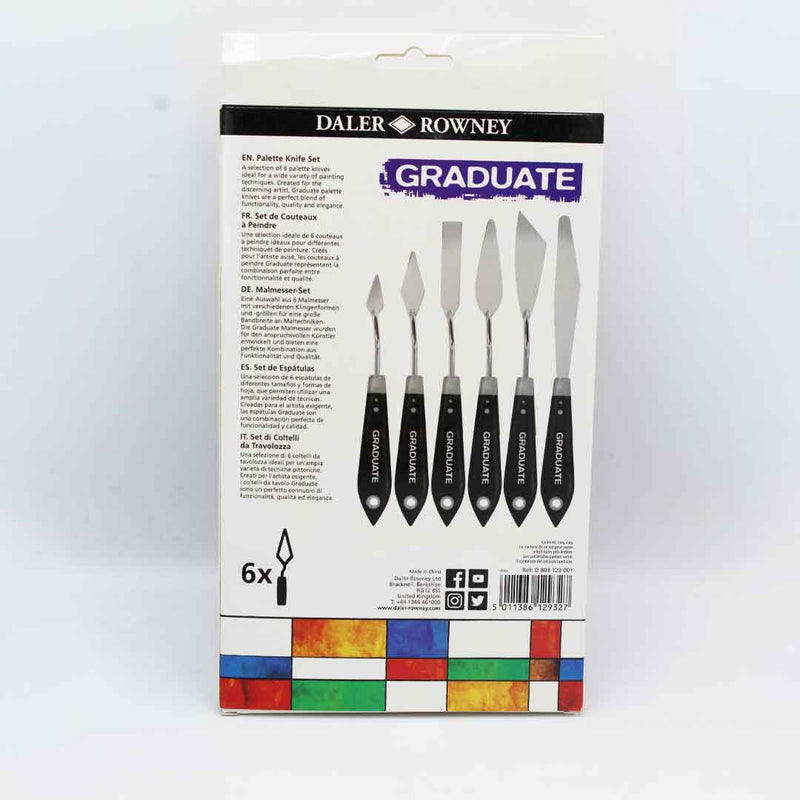Daler-Rowney Graduate Palette Knife Zip Case Set (6Pcs)