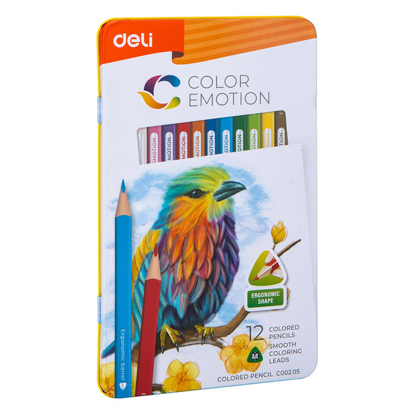 Deli WC00205 Colored Pencil, 12 Pcs