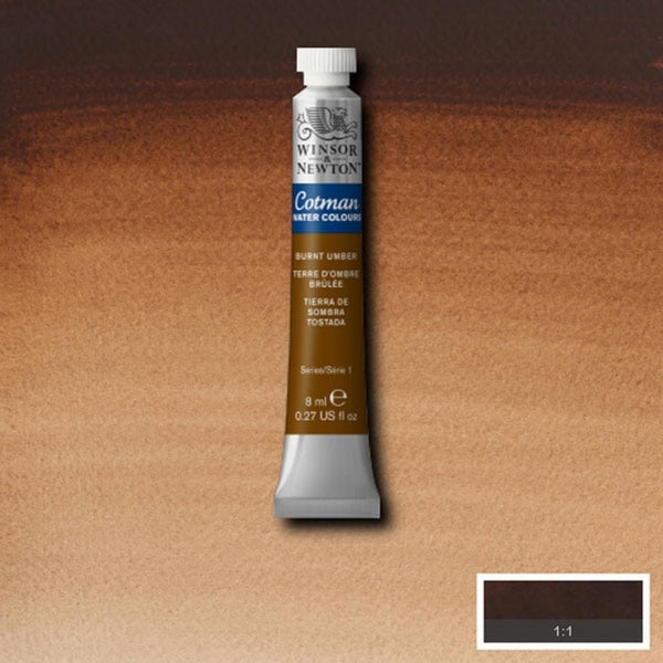 Winsor & Newton Cotman Water Colour 8ML BURNT UMBER