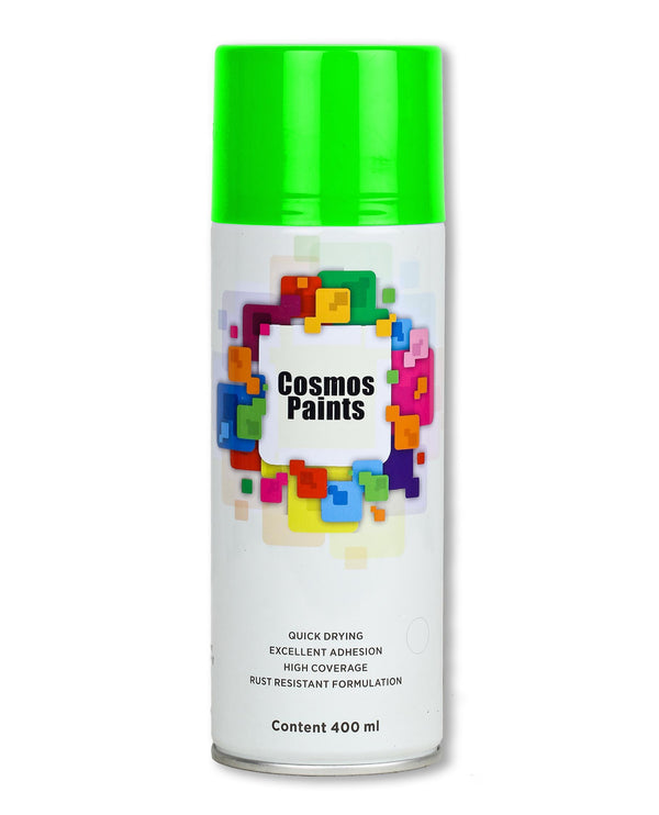 Cosmos Paints - Spray Paints in Fluorescent Green 400ml