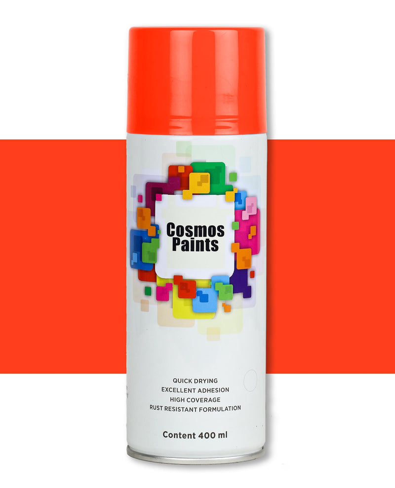 Cosmos Paints - Spray Paints in Fluorescent Orange 400ml