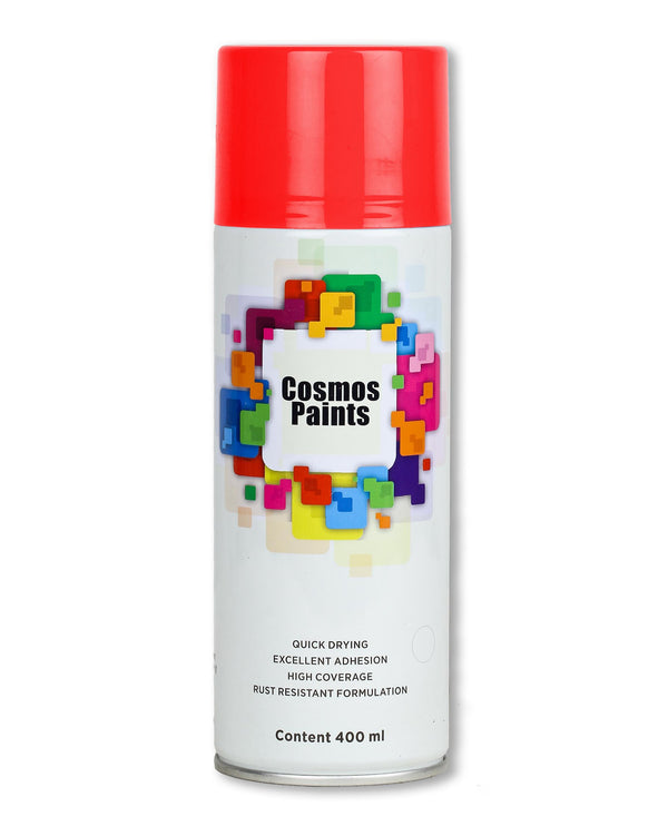 Cosmos Paints - Spray Paints in Fluorescent Red 400ml