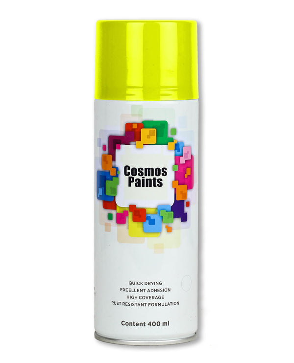 Cosmos Paints - Spray Paints in Fluorescent Yellow 400ml