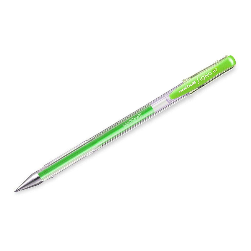 Uniball SIGNO UM-100 Gel Pen (Light Green Ink, Pack of 1)