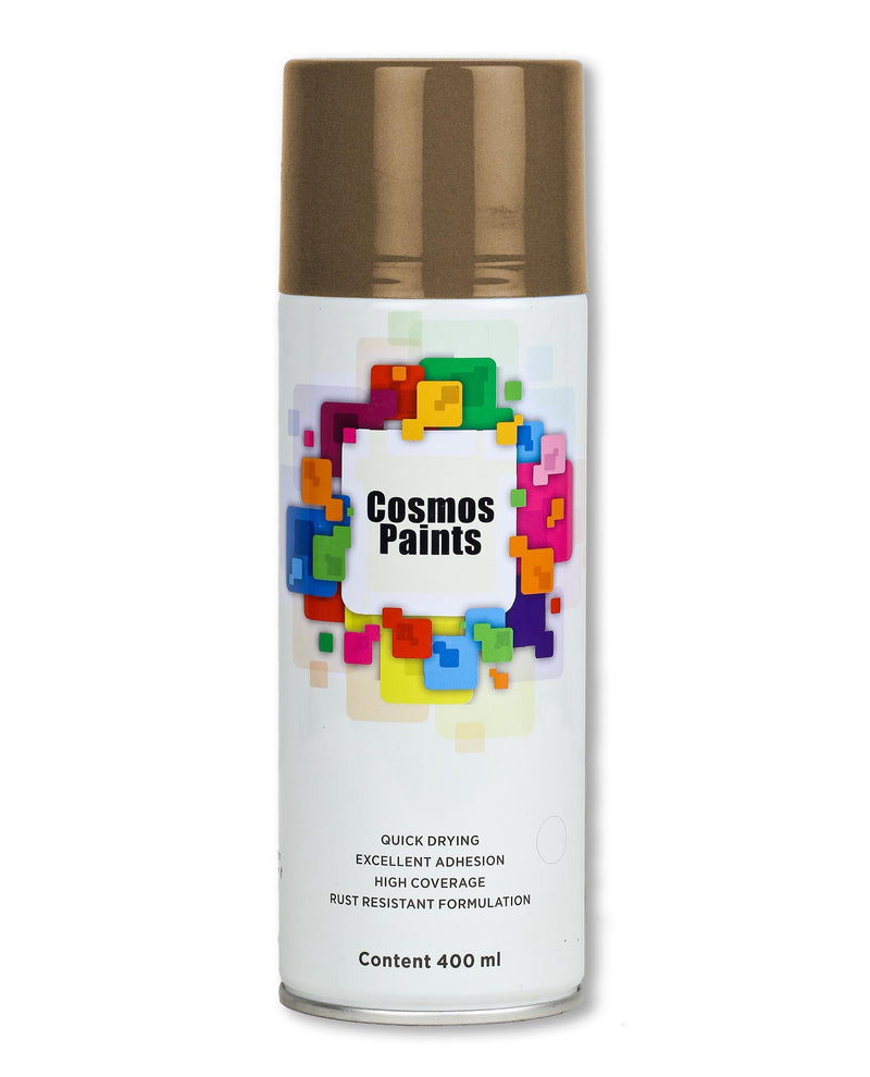 Cosmos Paints - Spray Paints in Hammertone Brown 400ml