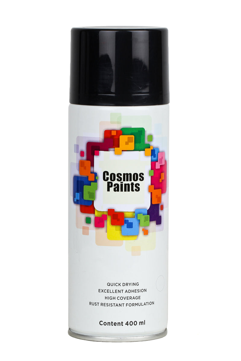 Cosmos Paints - Spray Paint in High Heat Black 400ml
