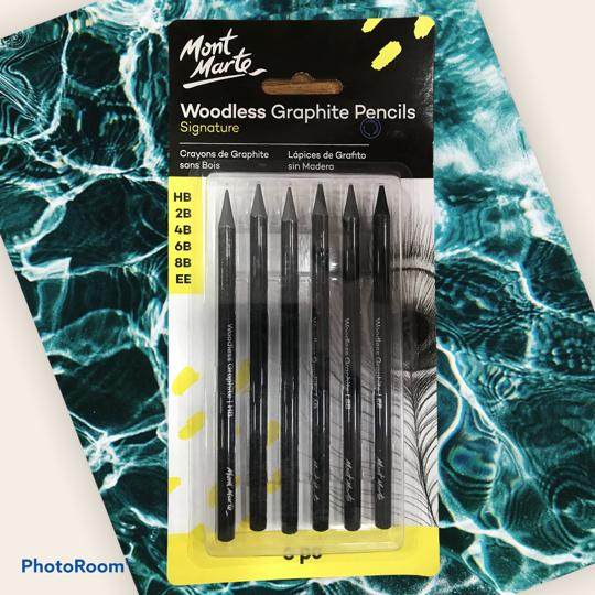 Mont Marte Woodless Graphite Pencils Signature Set Of 6