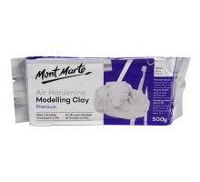 Mont Marte Air Hardening Modeling Clay White 500 Grm
