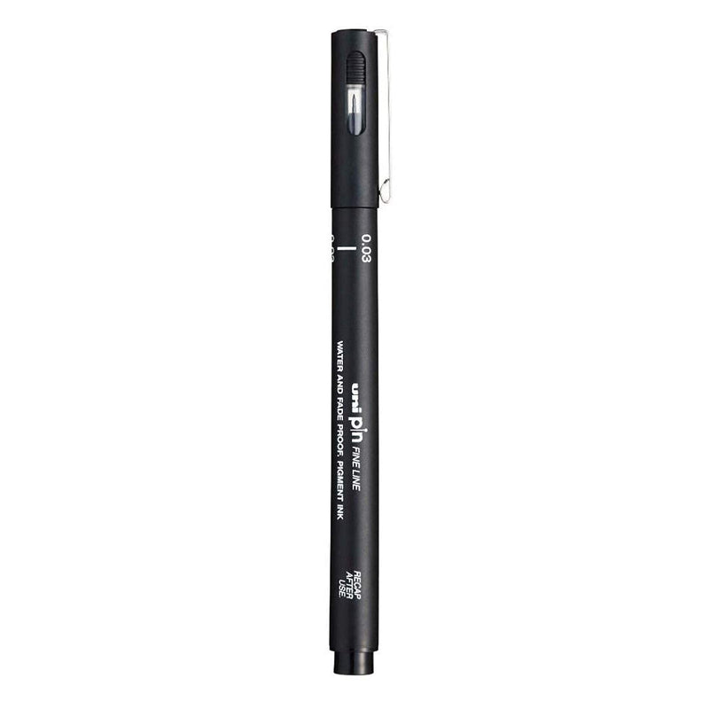 Uniball PIN-200S 0.03 mm Fine Line Markers (Black, Pack of 1)