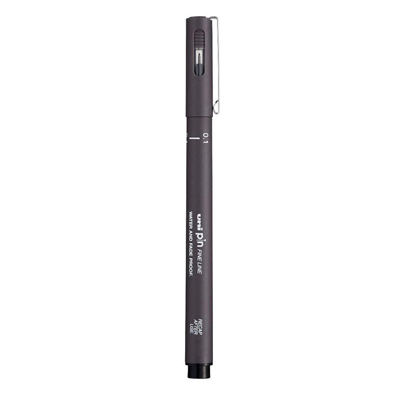 Uniball PIN-200S 0.1 mm Fine Line Markers (Grey, Pack of 1)