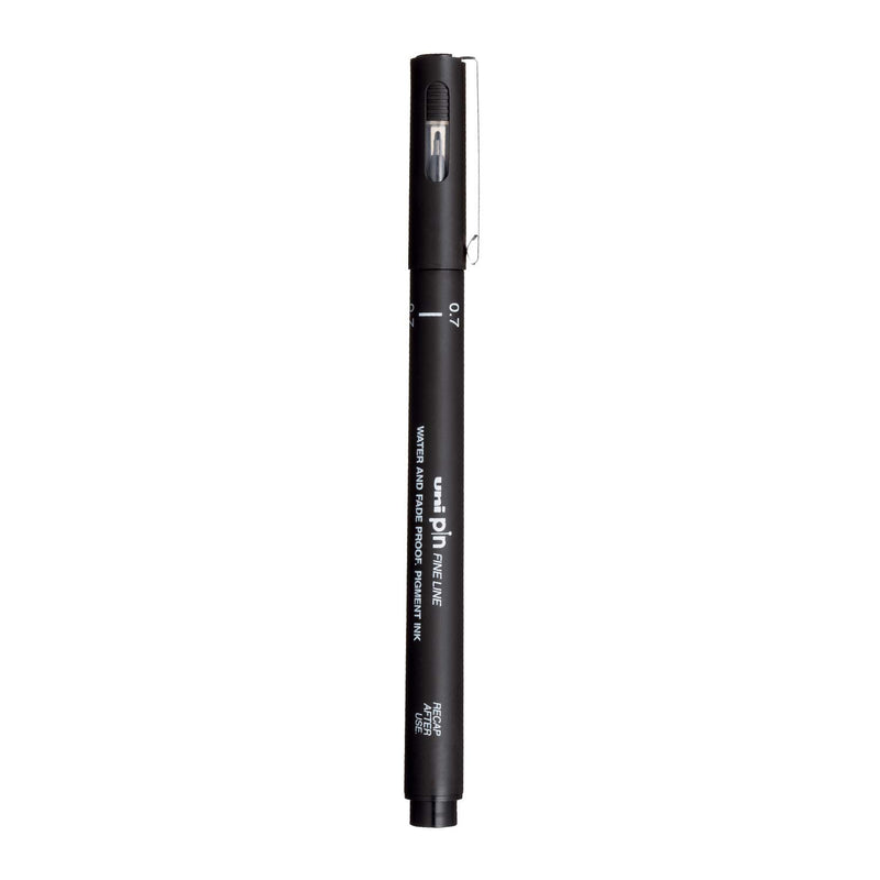 Uniball PIN-200S Fine Line Marker (0.7mm, Black, Pack of 1)