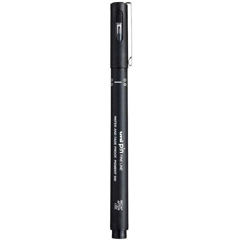 Uniball PIN-200S 0.9 mm Fine Line Markers (Black, Pack of 1)