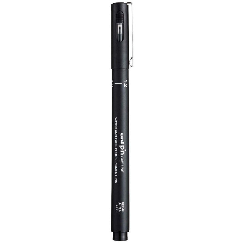 Uniball PIN-200S 1.2 mm Fine Line Markers (Black, Pack of 1)
