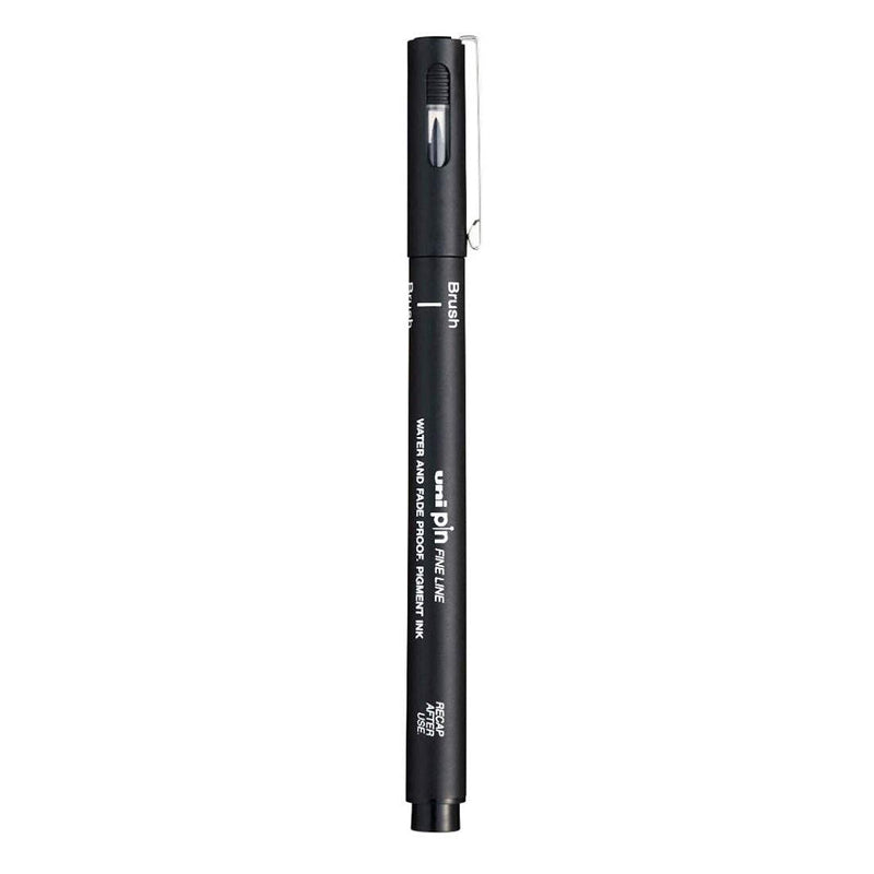 Uniball PIN-200S Brush Fine Line Marker (Black, Pack of 1)