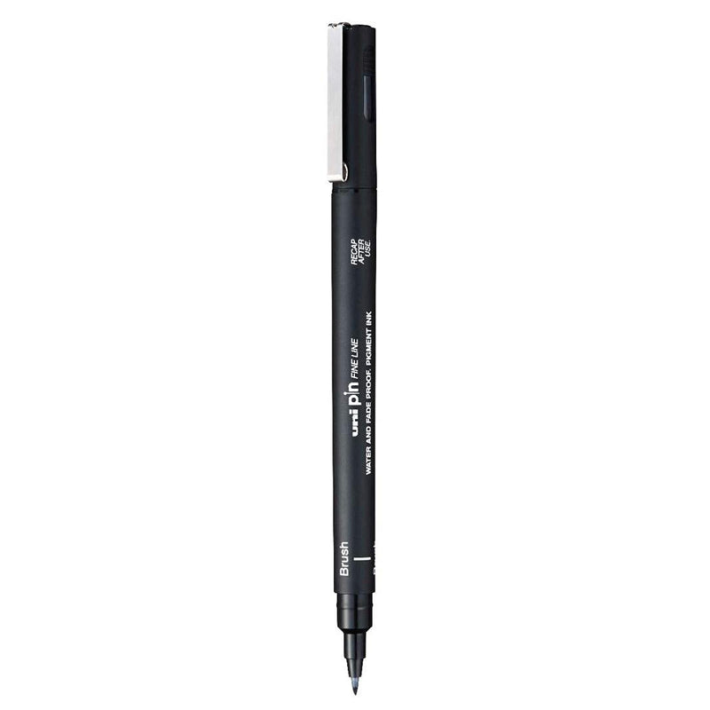Uniball PIN-200S Brush Fine Line Marker (Black, Pack of 1)