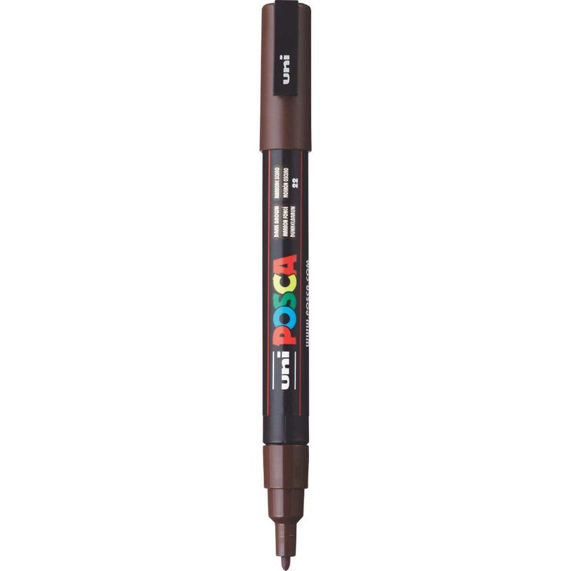 Uniball Posca 3M Marker Pen (Dark Brown Ink, Pack of 1)