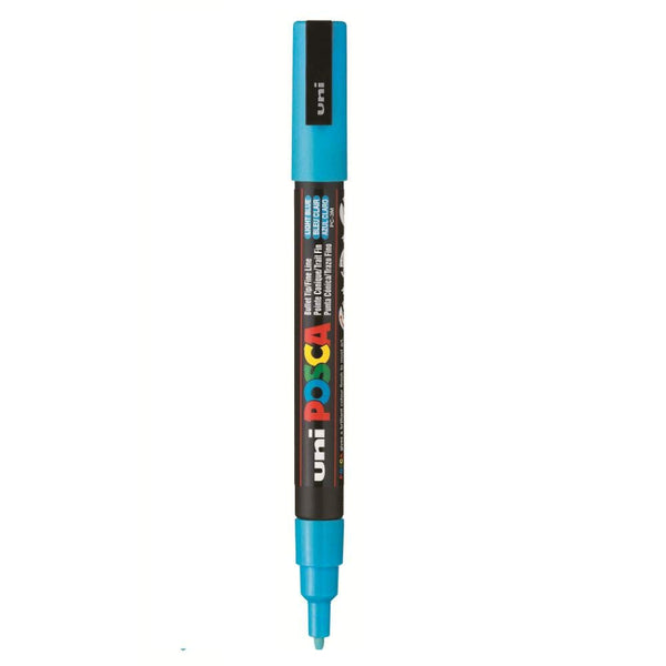 Uniball Posca 3M Marker Pen (Light Blue Ink, Pack of 1)