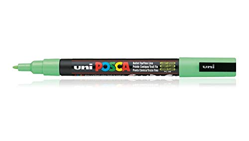 Uniball Posca 3M Marker Pen (Light Green Ink, Pack of 1)