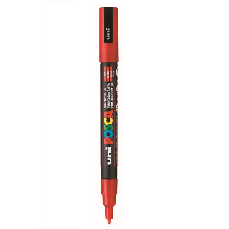 Uniball Posca 3M Marker Pen (Red Ink, Pack of 1)
