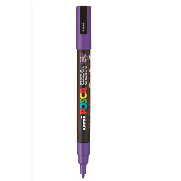 Uniball Posca 3M Marker Pen (Violet Ink, Pack of 1)