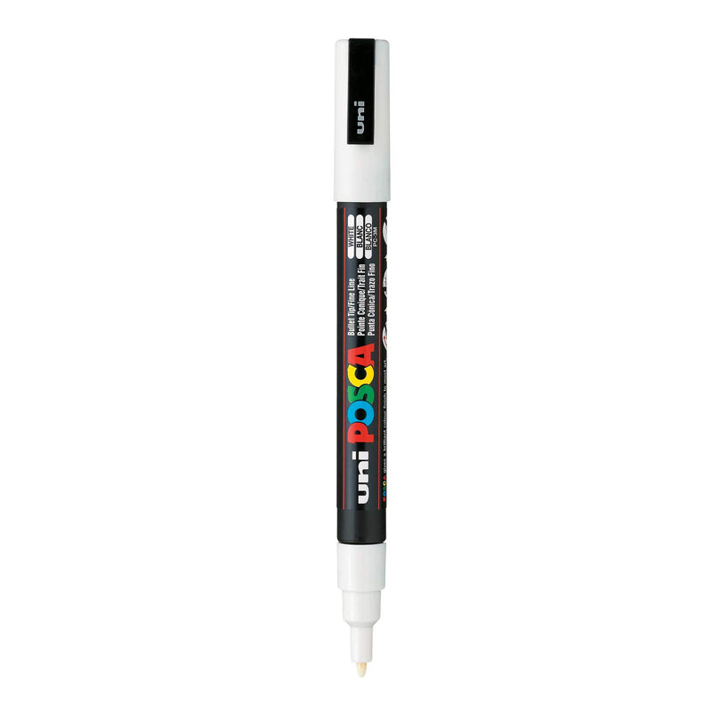 Uniball Posca 3M Marker Pen (White Ink, Pack of 1)
