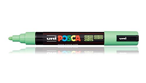 Uniball Posca 5M Marker Pen (Light Green Ink, Pack of 1)