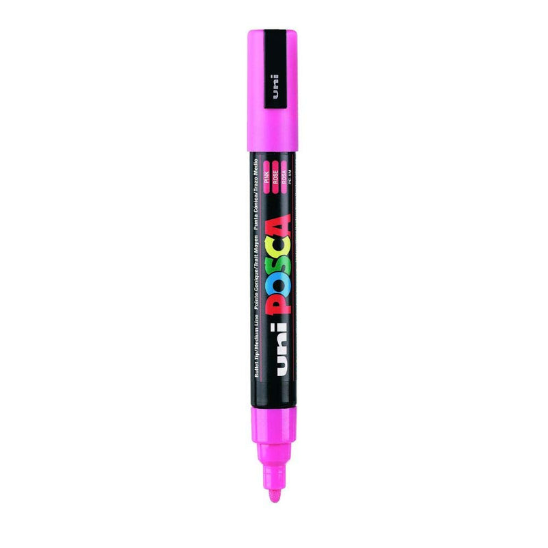 Uniball Posca 5M Marker Pen (Pink Ink, Pack of 1)