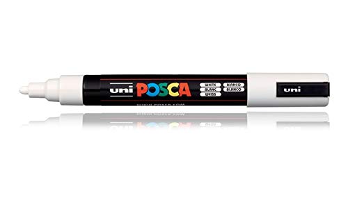 Uniball Posca 5M Marker Pen (White Ink, Pack of 1)