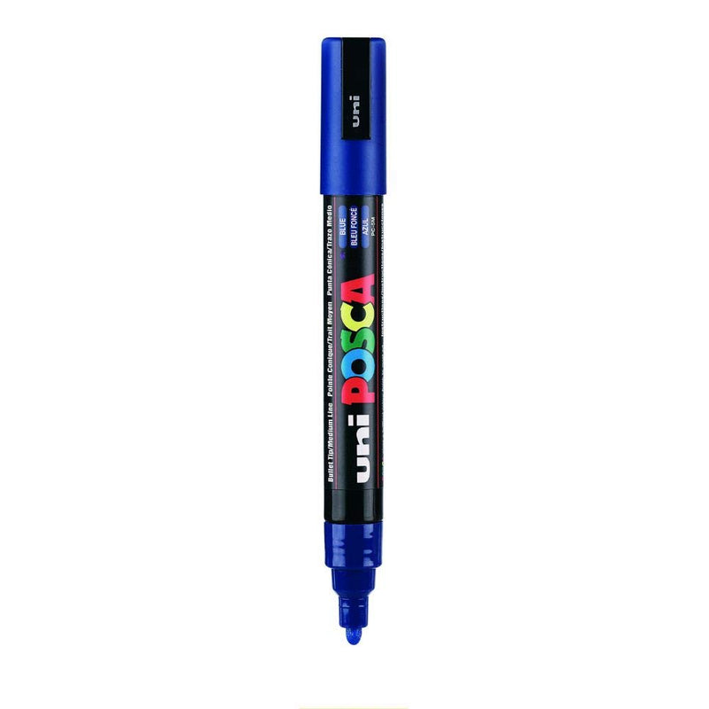Uniball POSCA PC-5M Marker Pen (Blue, Pack of 1)