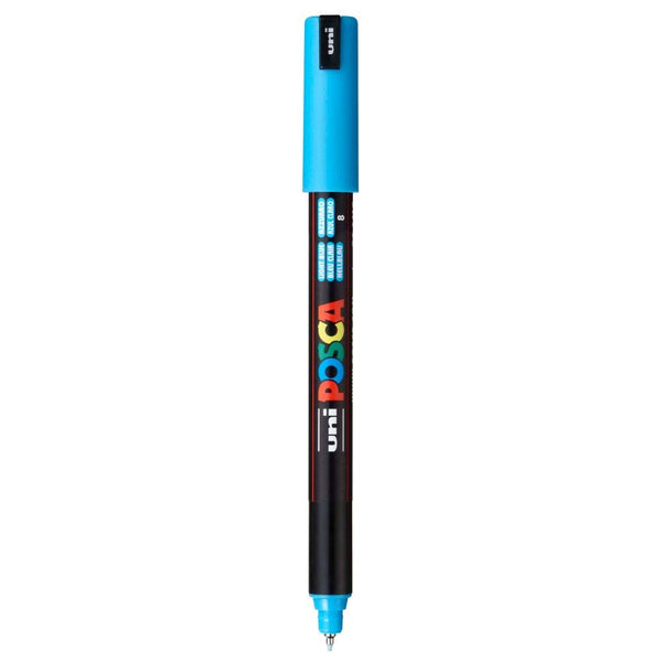 Uniball Posca 1MR Marker, Ultra Fine tip (Light Blue, Pack of 1)