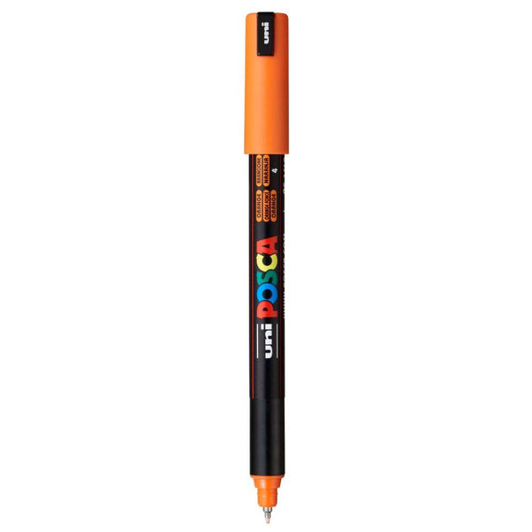 Uniball Posca 1MR Ultra Fine Tip Marker (Orange, Pack of 1)