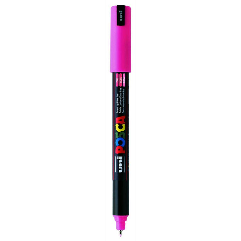 Uniball Posca 1MR Ultra Fine Tip Marker (Pink, Pack of 1)