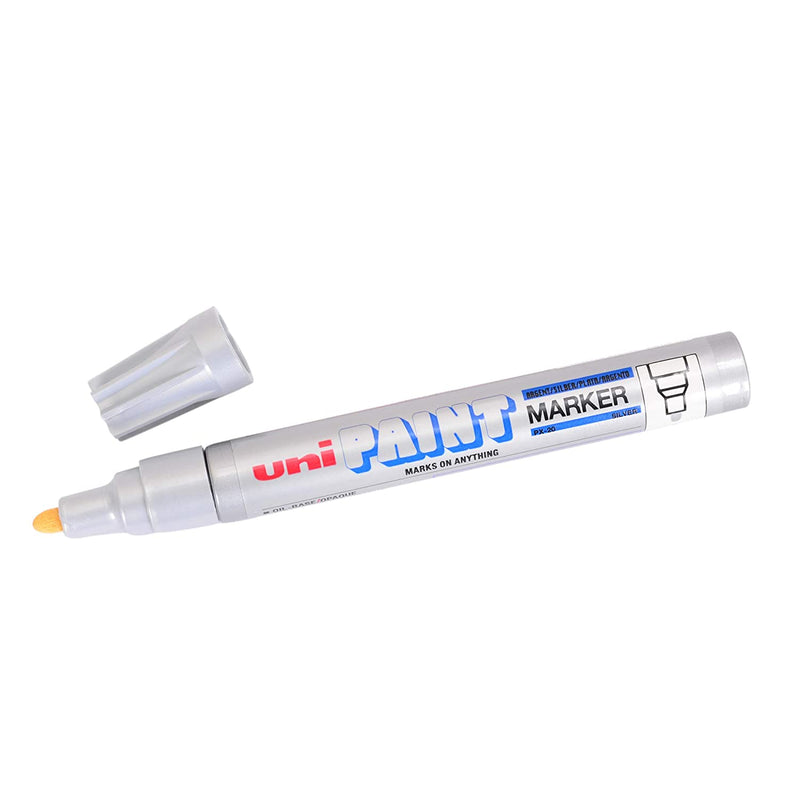 Uniball PX-20L Permanent Paint Marker (Silver, Pack Of 1)