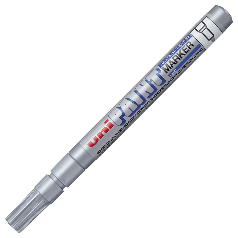 Uniball PX-21 Permanent Paint Marker (Silver, Pack Of 1)