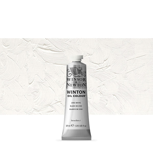 Winsor & Newton Winton Oil Color Paint Tube 37ml Zinc White
