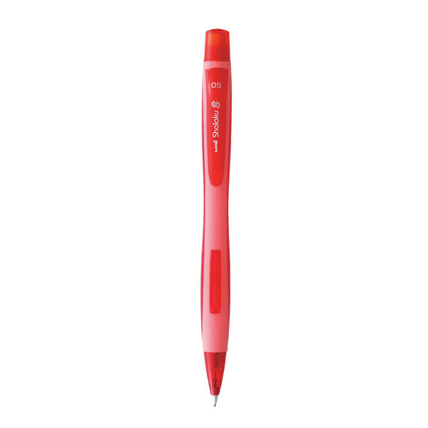 Uniball Shalaku M5-228 Mechanical Pencil (0.5 mm, Red Body, Pack of 1)