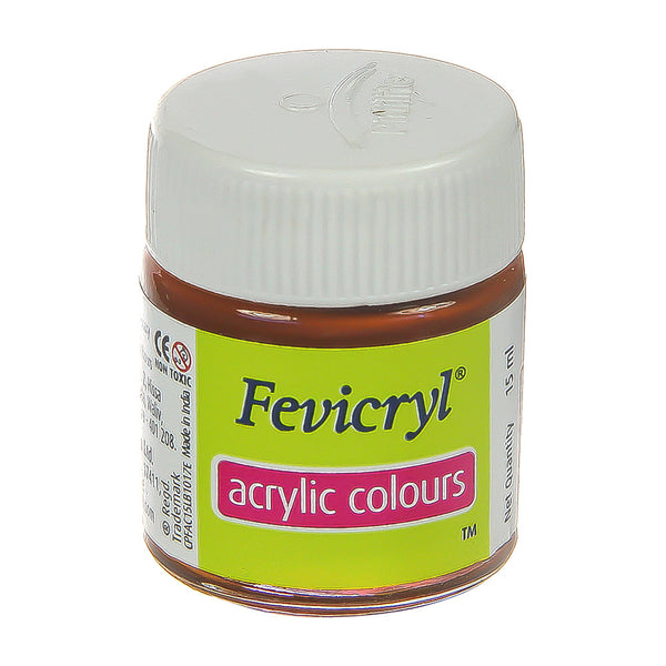 FEVICRYL ACRYLIC COLOR BURNT SIENA-15ML, Pack of 2