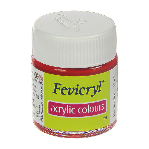 FEVICRYL ACRYLIC COLORS-CRIMSON [15 ML], Pack of 2